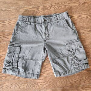 Lee Dungarees Cargo Shorts Size 34 Men Gray Outdoor Hiking Utility Multi-Pocket